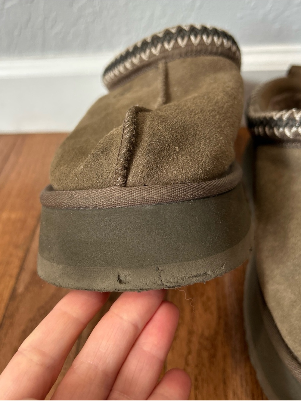 Ugg Tazz II Tasman Mules Slip On Shoes Platform Women’s Size 10 Hickory Brown - Picture 5 of 12